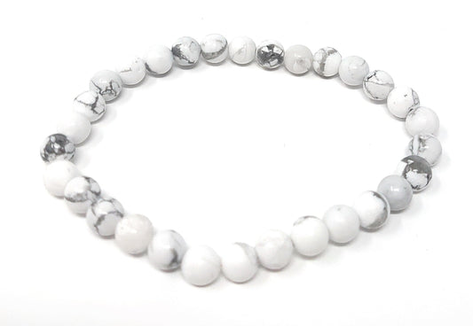 Bracelet Adulte Pierre naturelle - Howlite Magnésite