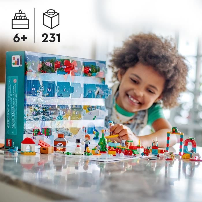 LEGO Friends - Calendrier de l'Avent - 24 Cadeaux dont 8 Figurines d'Animaux