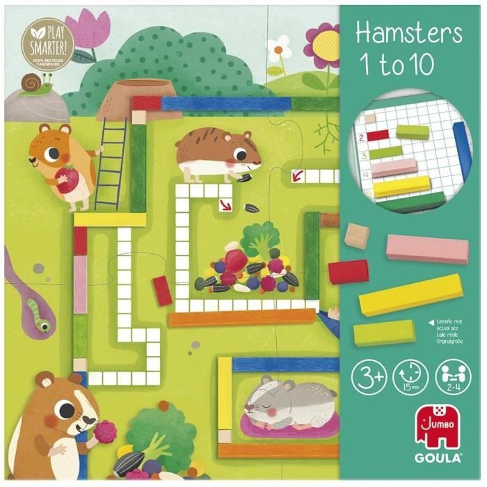 Jeu éducatif - GOULA - 1-10 Maths - Aide les hamsters a constituer leurs provisions pour l'hiver