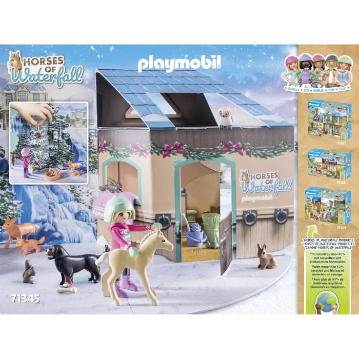 Calendrier de l'Avent PLAYMOBIL - Equestre - La magie de Noël - 24 surprises